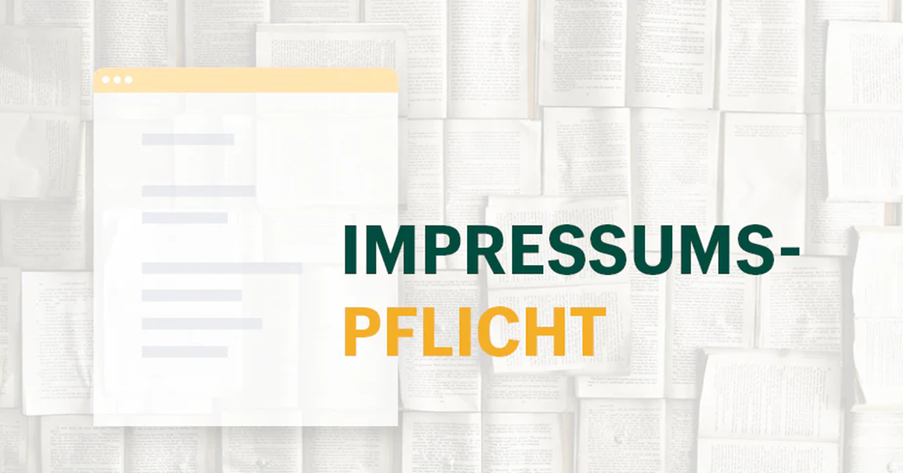 Impressum: Pflichtangaben, Tipps zur Erstellung & Muster